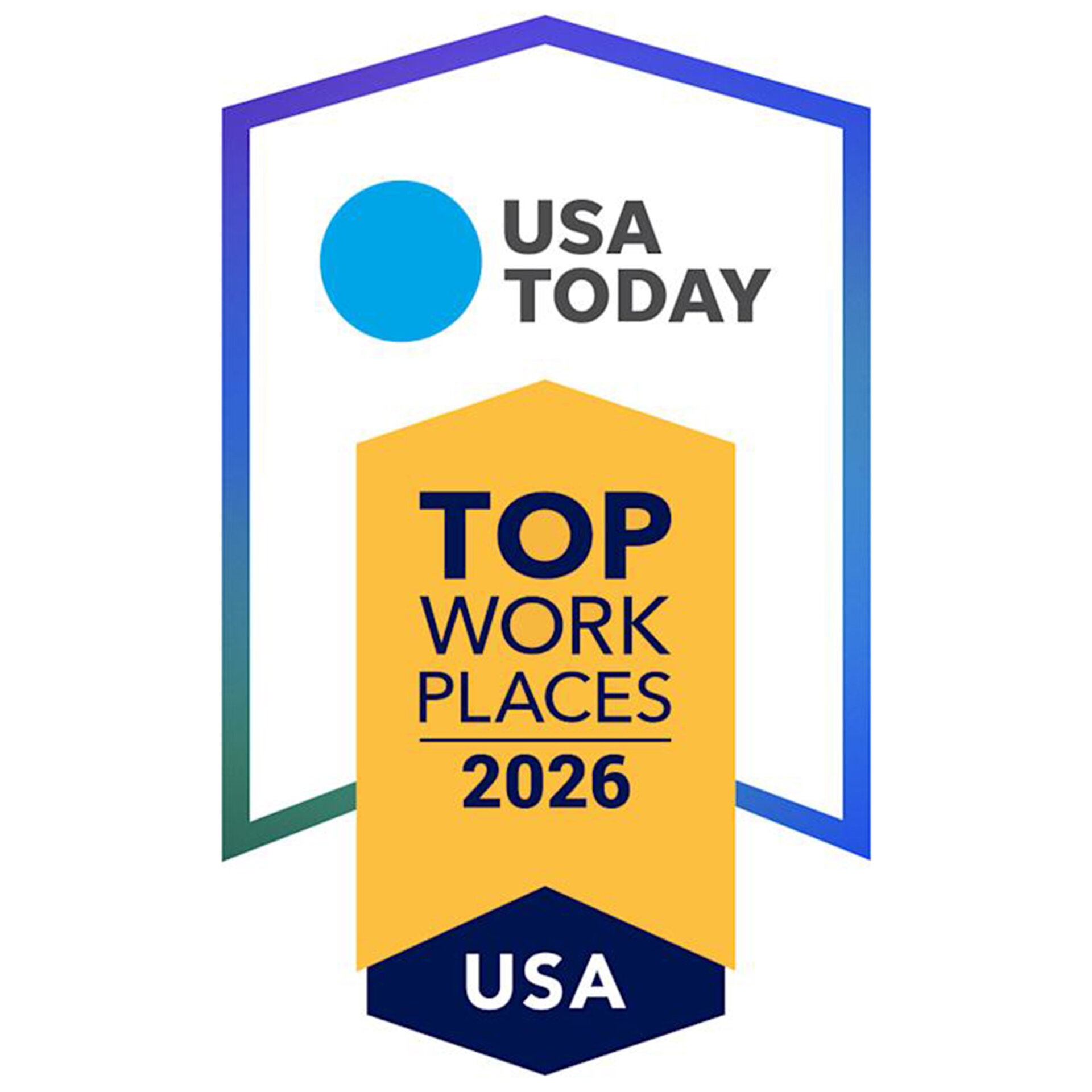 USA Today Top Workplaces award 2026